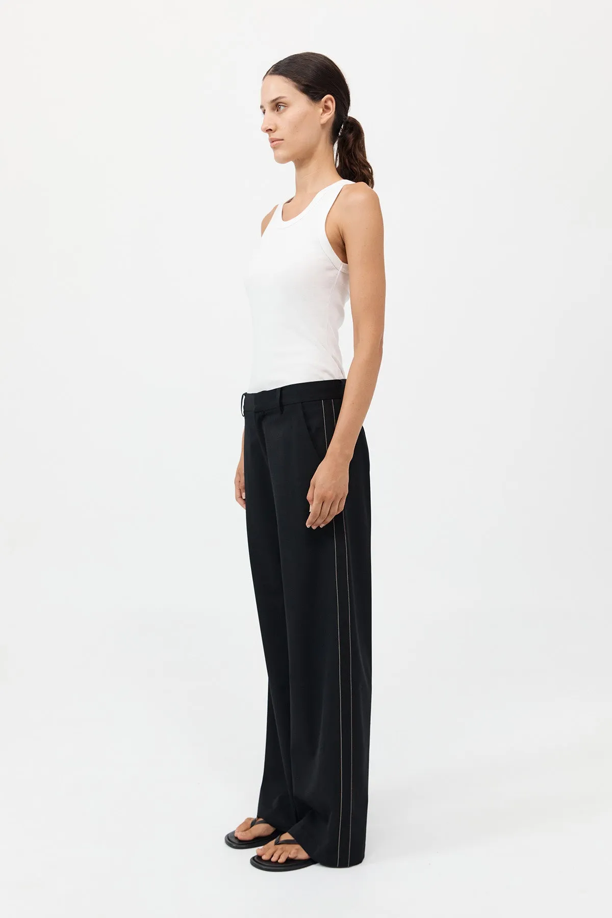 Side Stripe Pants - Black sold by St. Agni product image thumbnail 2