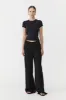 Textured Silk Pants - Black sold by St. Agni