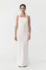 Linen Bias Maxi Dress - Ivory sold by St. Agni