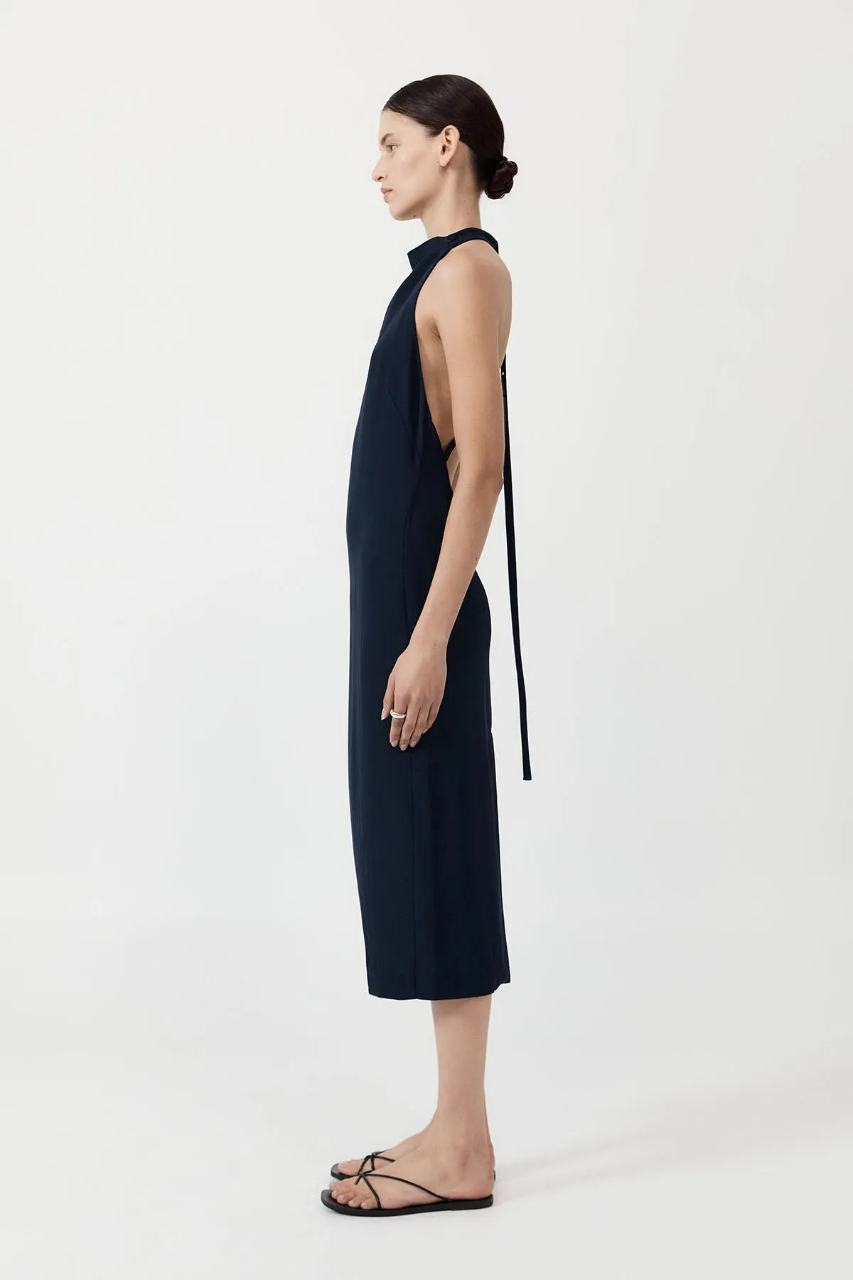 Asymm Belt Back Dress - Inkwell sold by St. Agni product image thumbnail 3