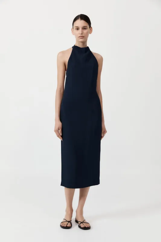 Asymm Belt Back Dress - Inkwell sold by St. Agni