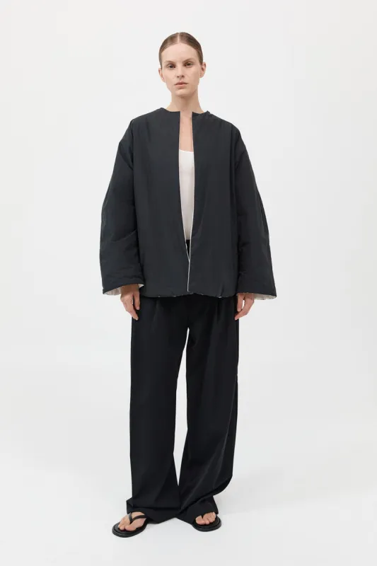 Reversible Pillow Jacket - Black/Cloud made by St. Agni