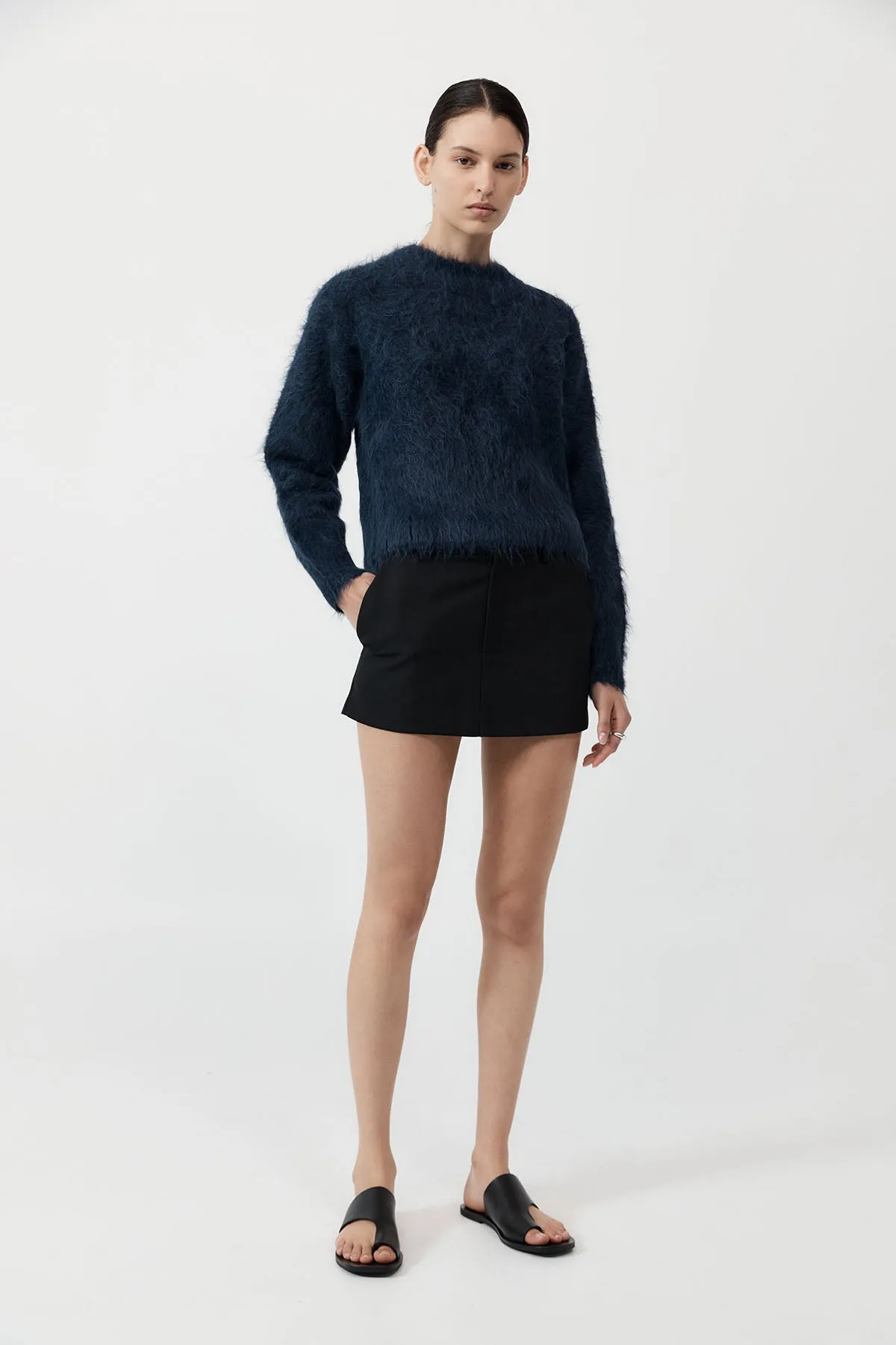 Alpaca Sweater - Midnight Blue sold by St. Agni