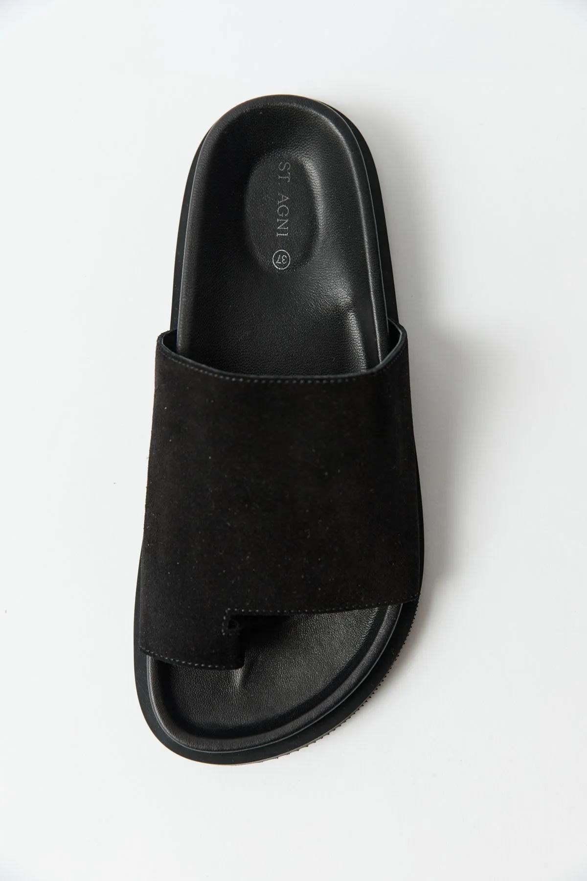 Loe Suede Slide - Black sold by St. Agni product image thumbnail 3