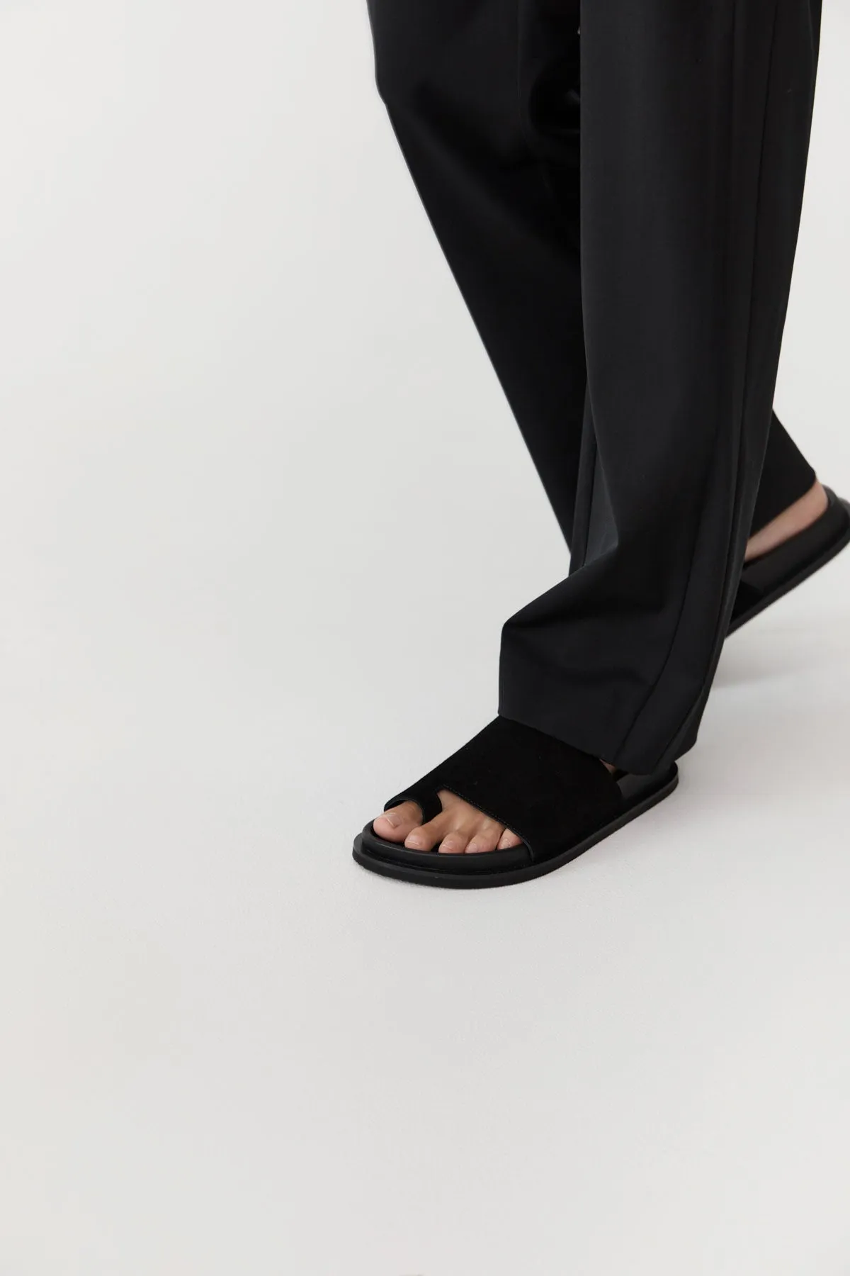 Loe Suede Slide - Black sold by St. Agni product image thumbnail 2