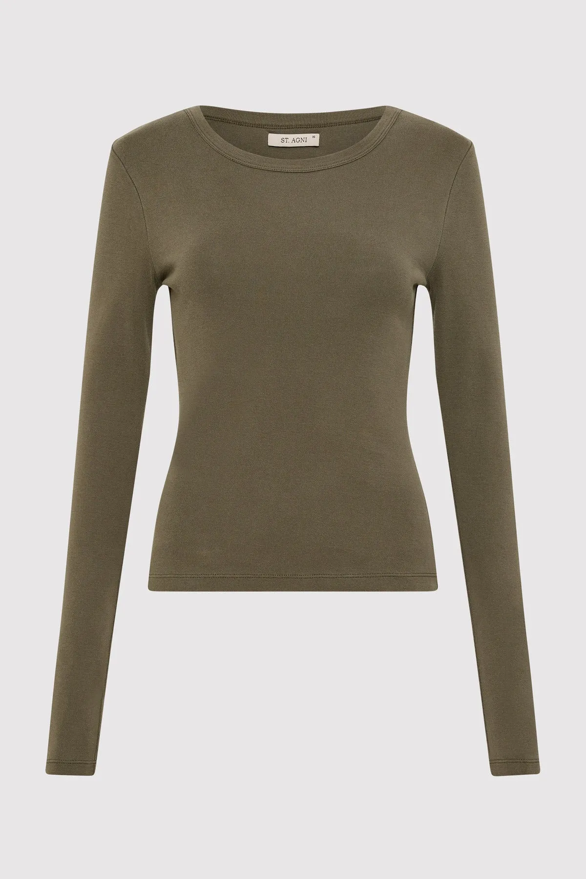 Organic Cotton Long Sleeve Top - Kelp sold by St. Agni product image thumbnail 5