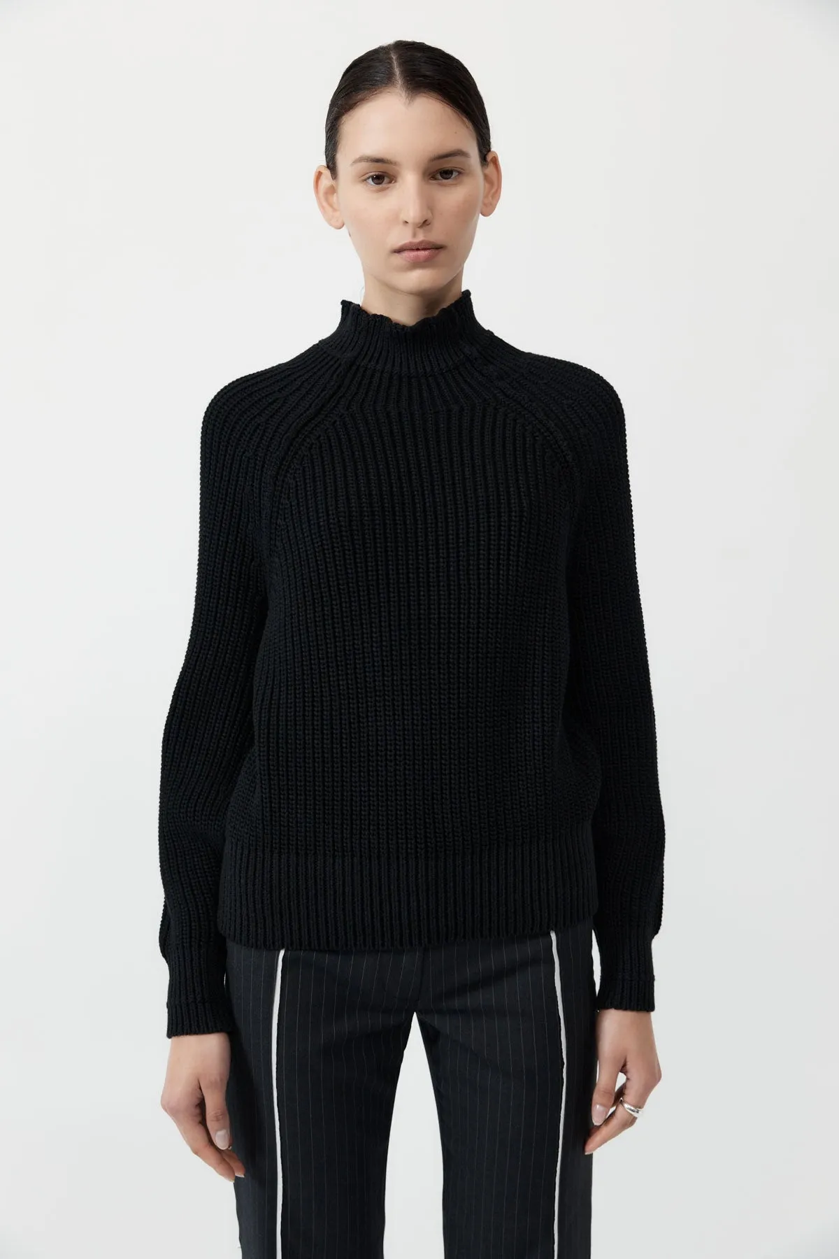 Split Sleeve Jumper - Black sold by St. Agni product image thumbnail 3