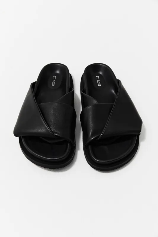 Fold Detail Slide - Black sold by St. Agni