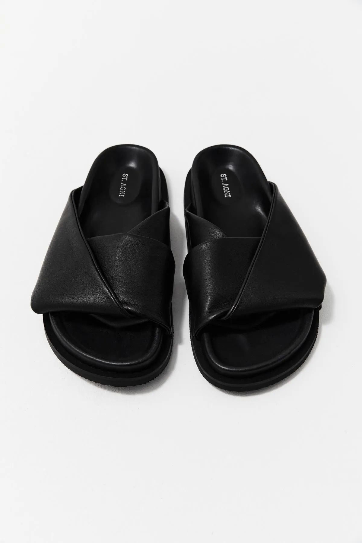 Fold Detail Slide - Black sold by St. Agni