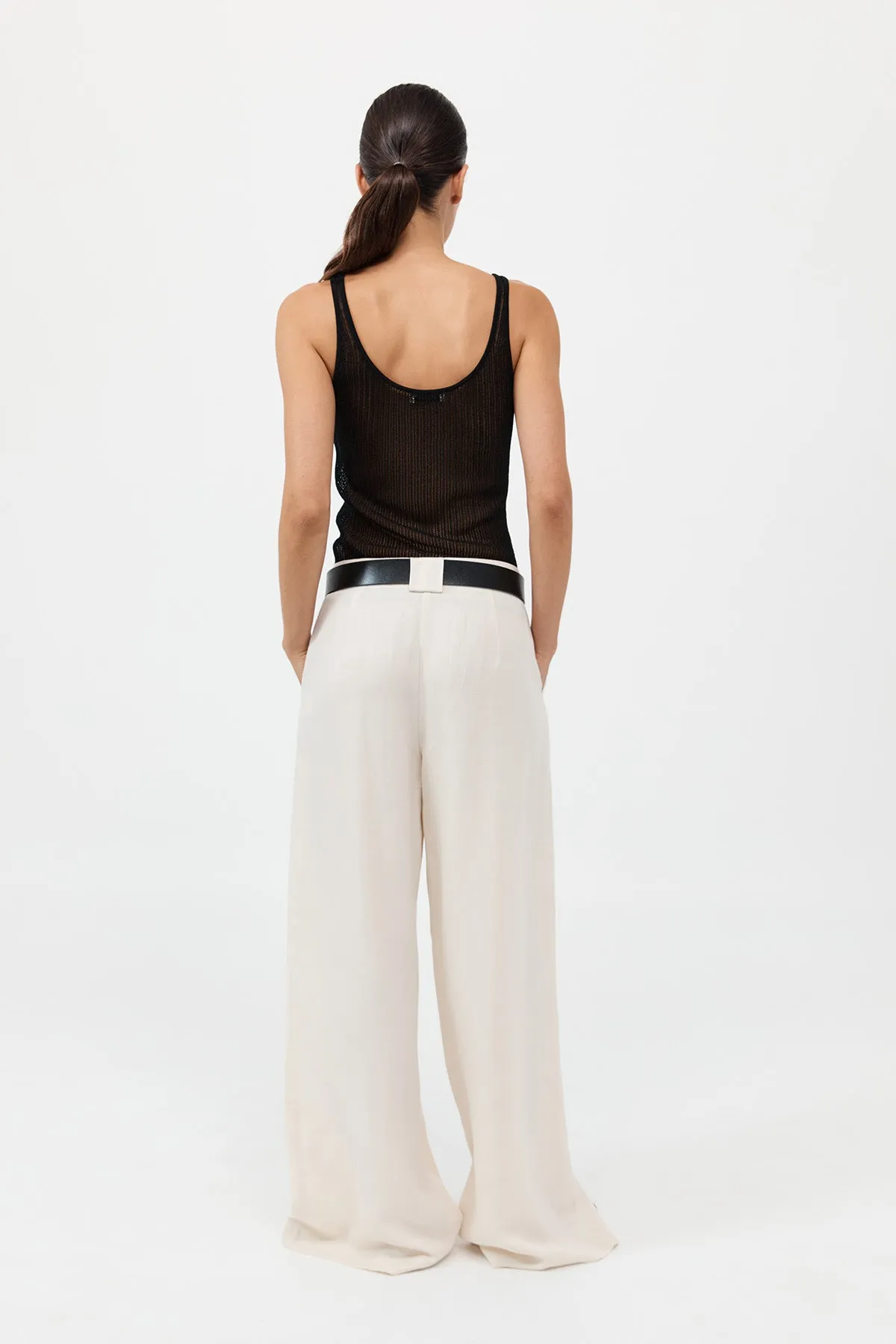 Wide Leg Pleat Pants - Tofu sold by St. Agni product image thumbnail 5
