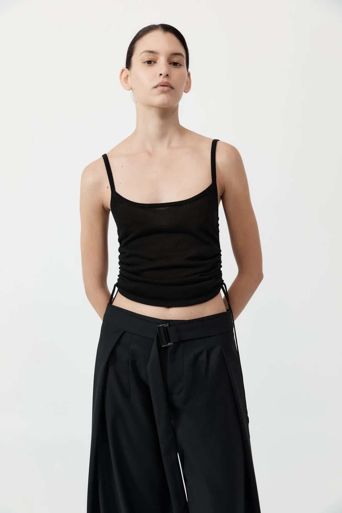 Ruched Tank - Black sold by St. Agni product image thumbnail 3