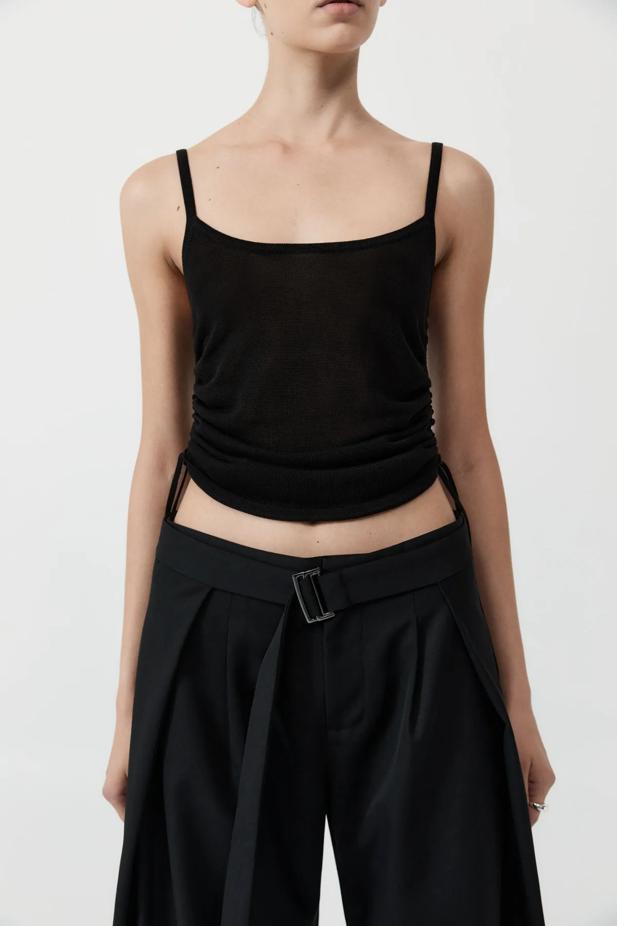Ruched Tank - Black sold by St. Agni product image thumbnail 2