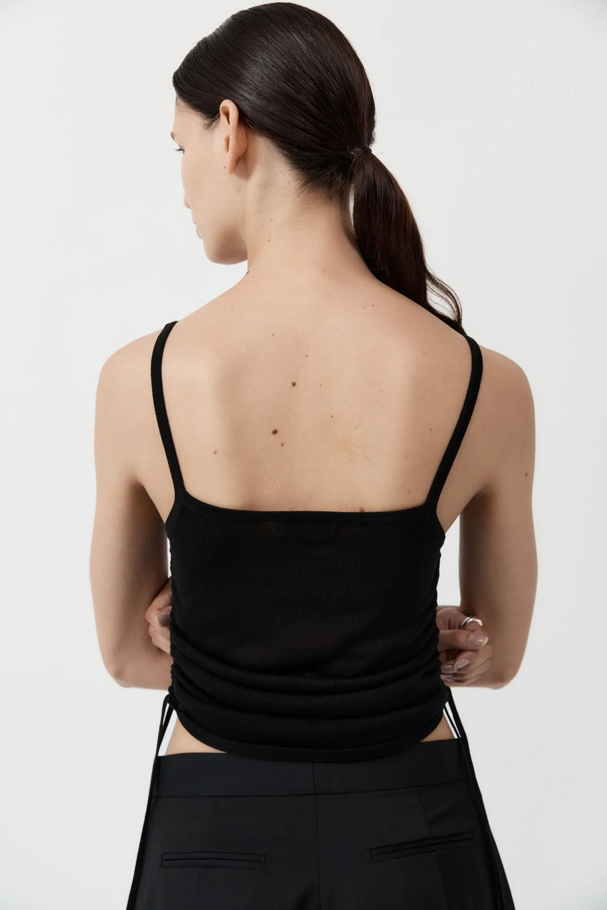 Ruched Tank - Black sold by St. Agni product image thumbnail 4