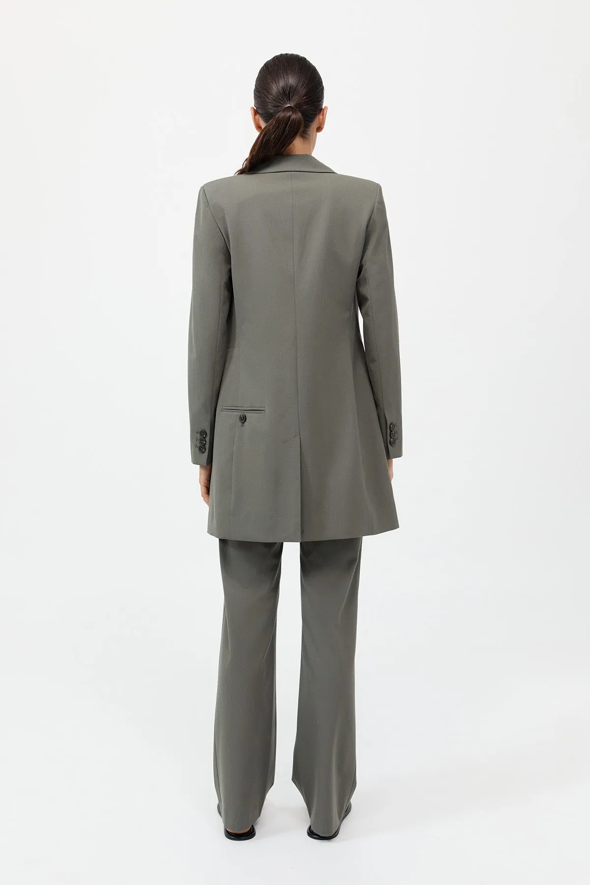 Longline Jacket - Smokey Olive sold by St. Agni product image thumbnail 5