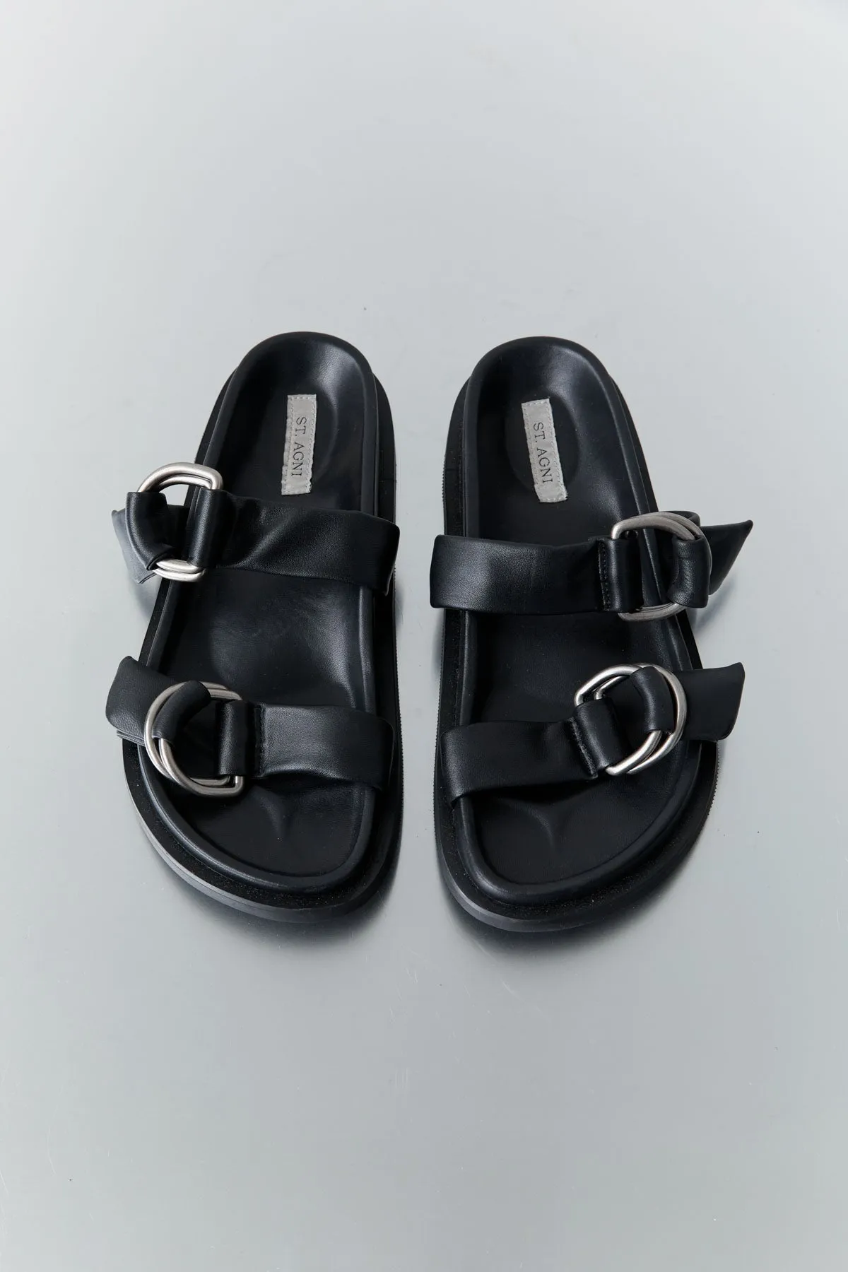 Ring Detail Slide - Black sold by St. Agni