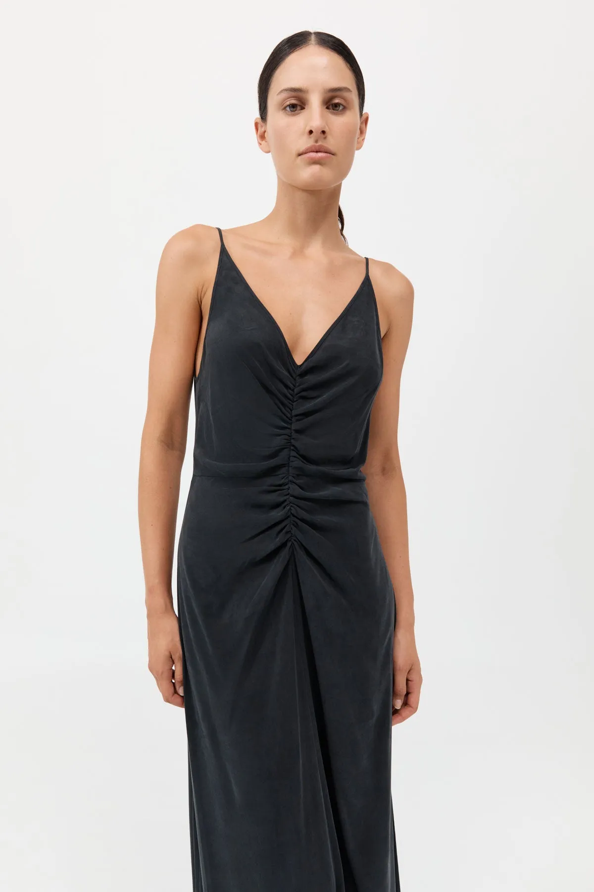 Gathered Tie Dress - Black sold by St. Agni product image thumbnail 2
