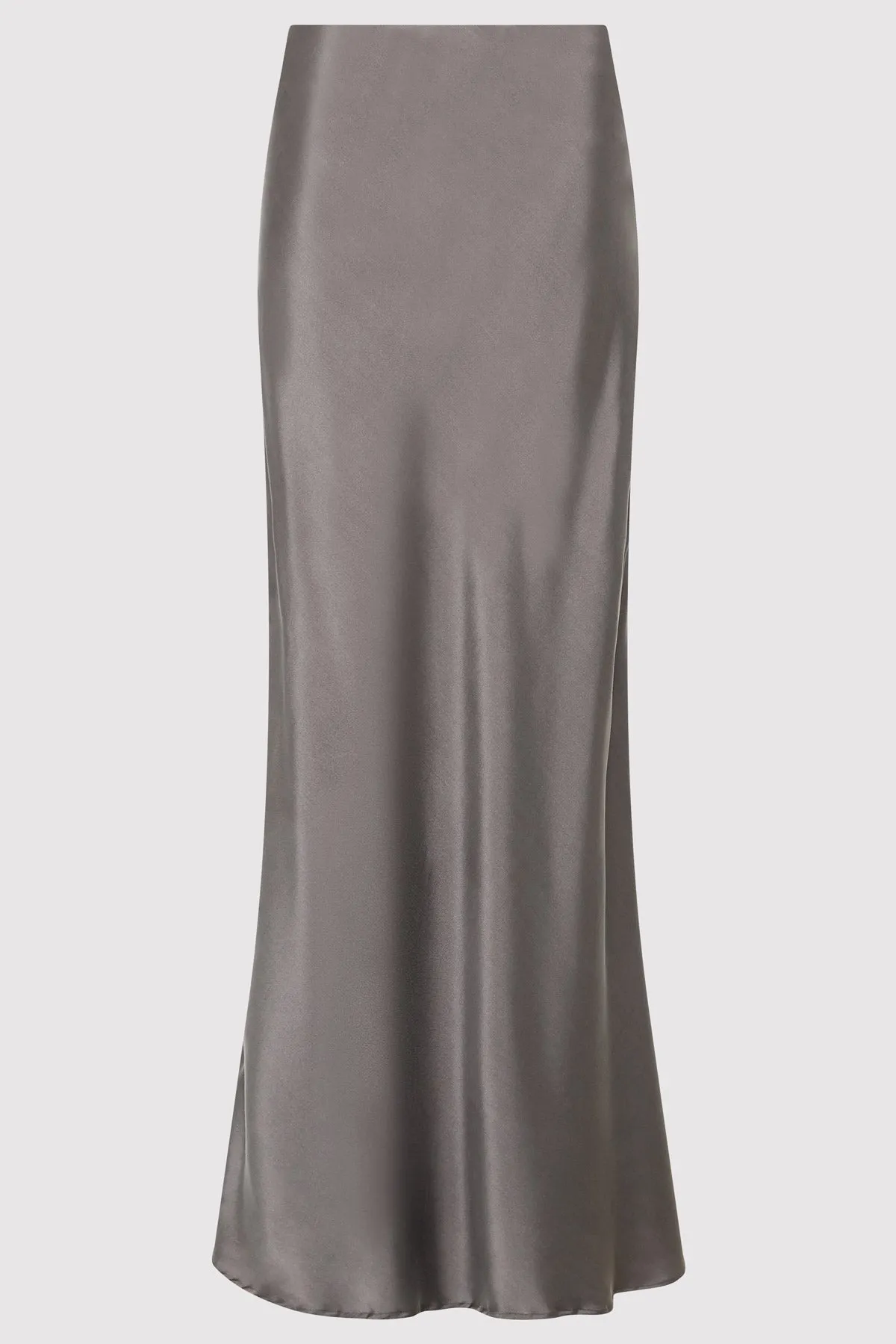 Soft Silk Maxi Skirt - Pewter Grey sold by St. Agni product image thumbnail 4