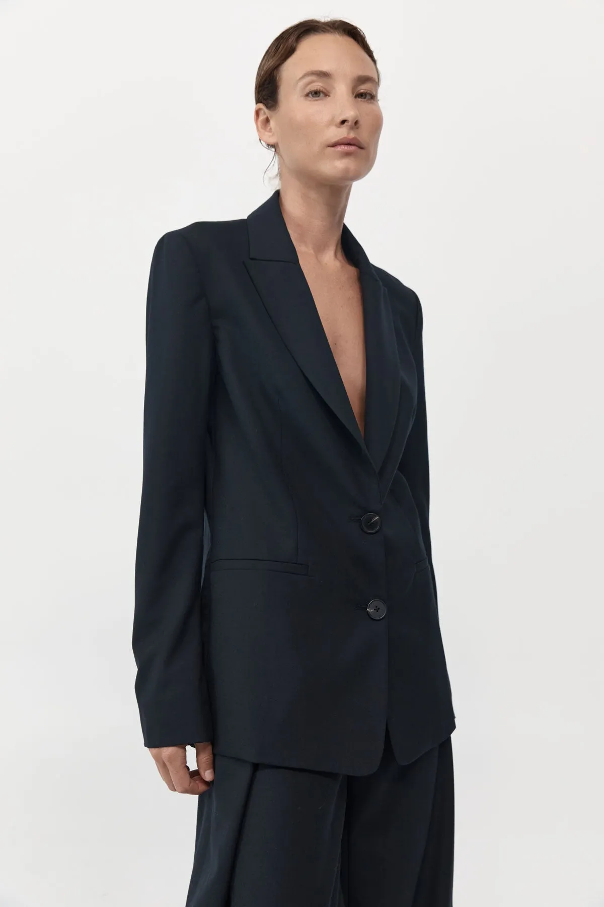 Zip Detail Blazer - Black sold by St. Agni product image thumbnail 2