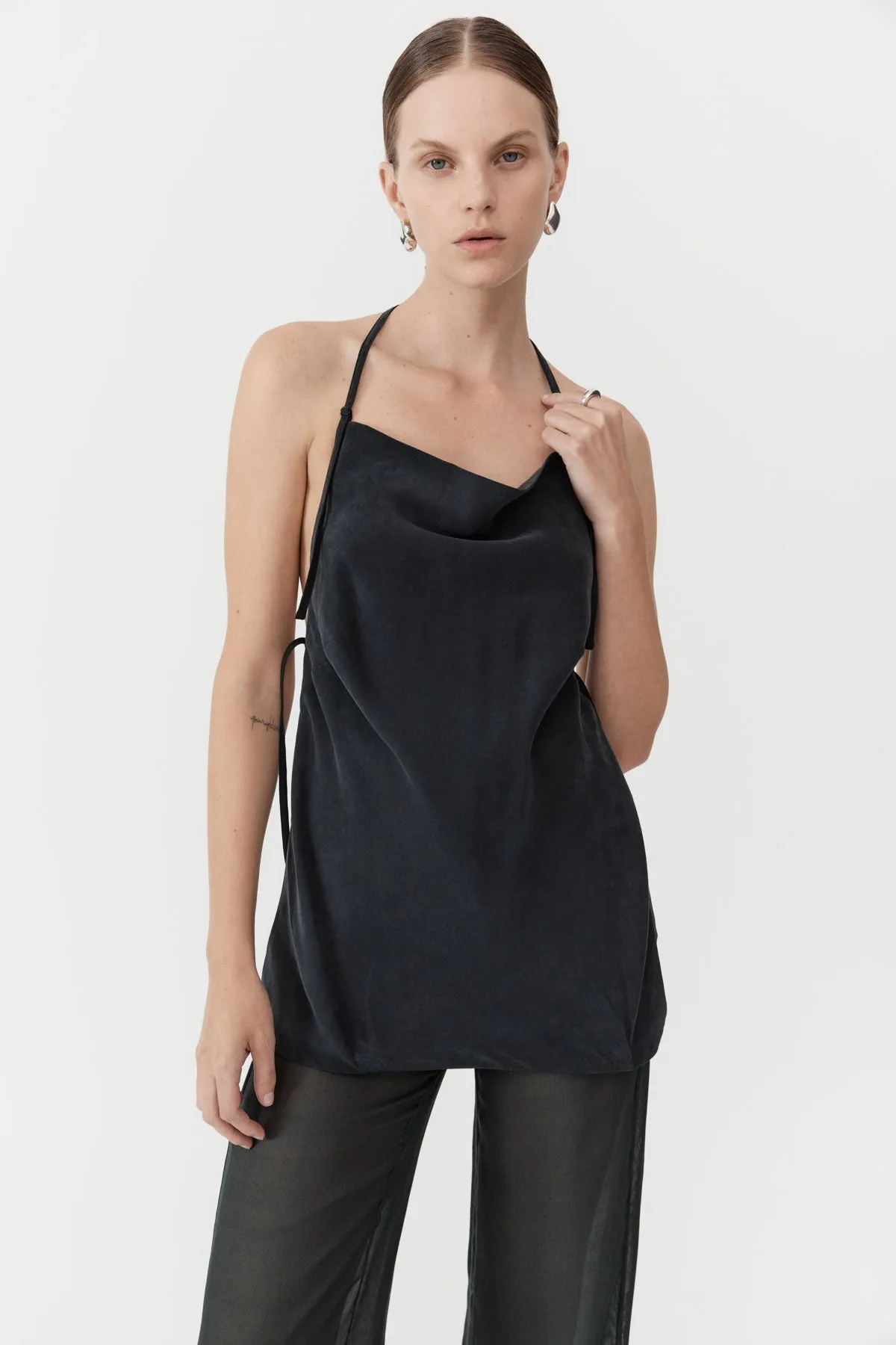 Adjustable Strap Top - Black sold by St. Agni product image thumbnail 2