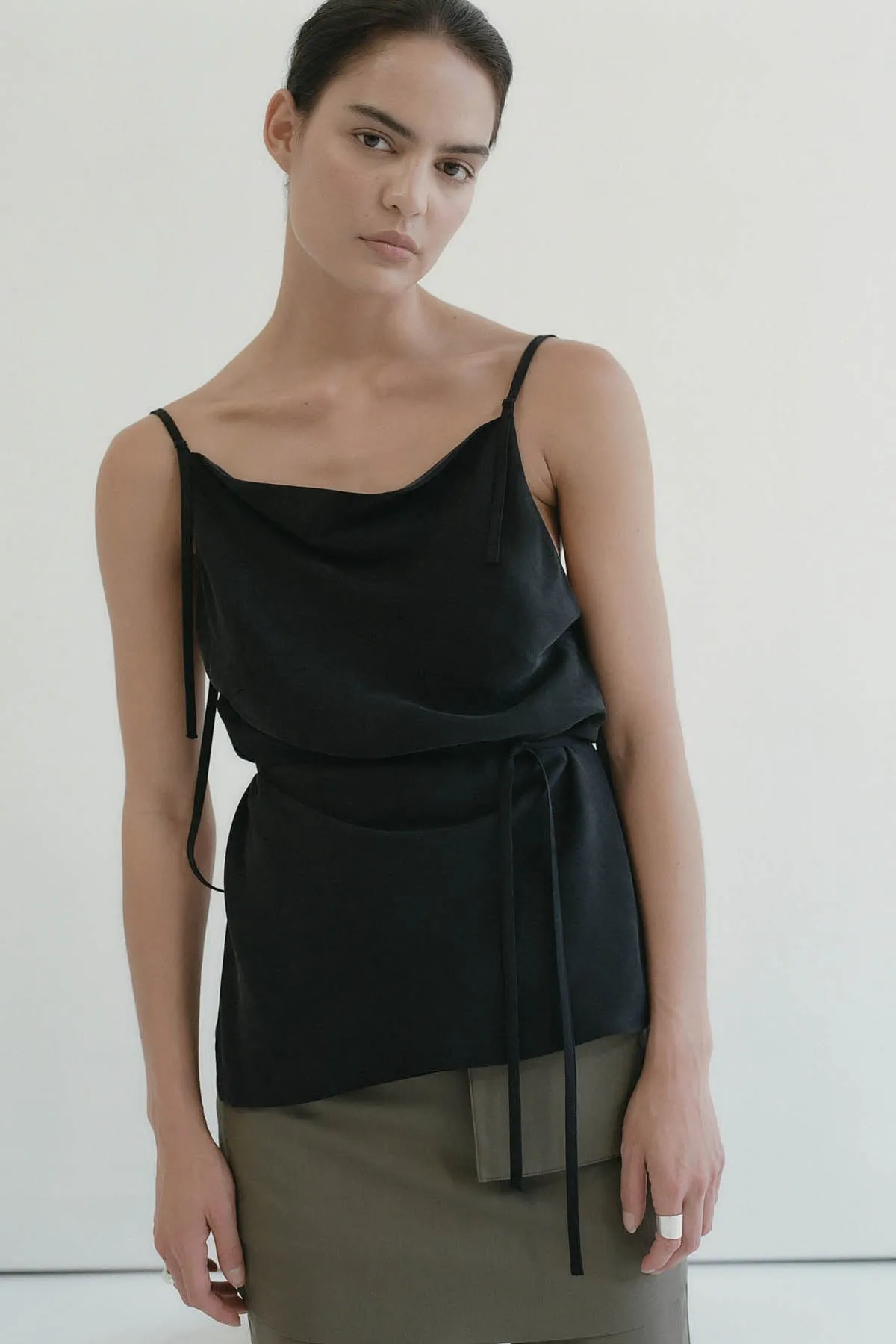 Adjustable Strap Top - Black sold by St. Agni product image thumbnail 5
