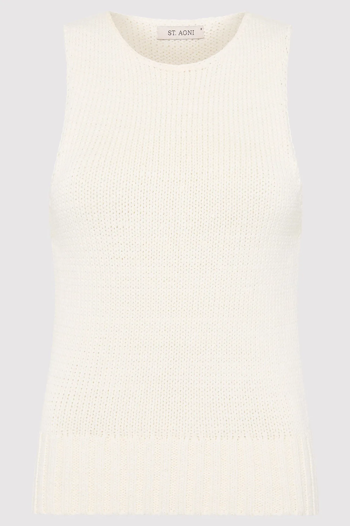 Linen Silk Blend Tank - Salt sold by St. Agni product image thumbnail 5