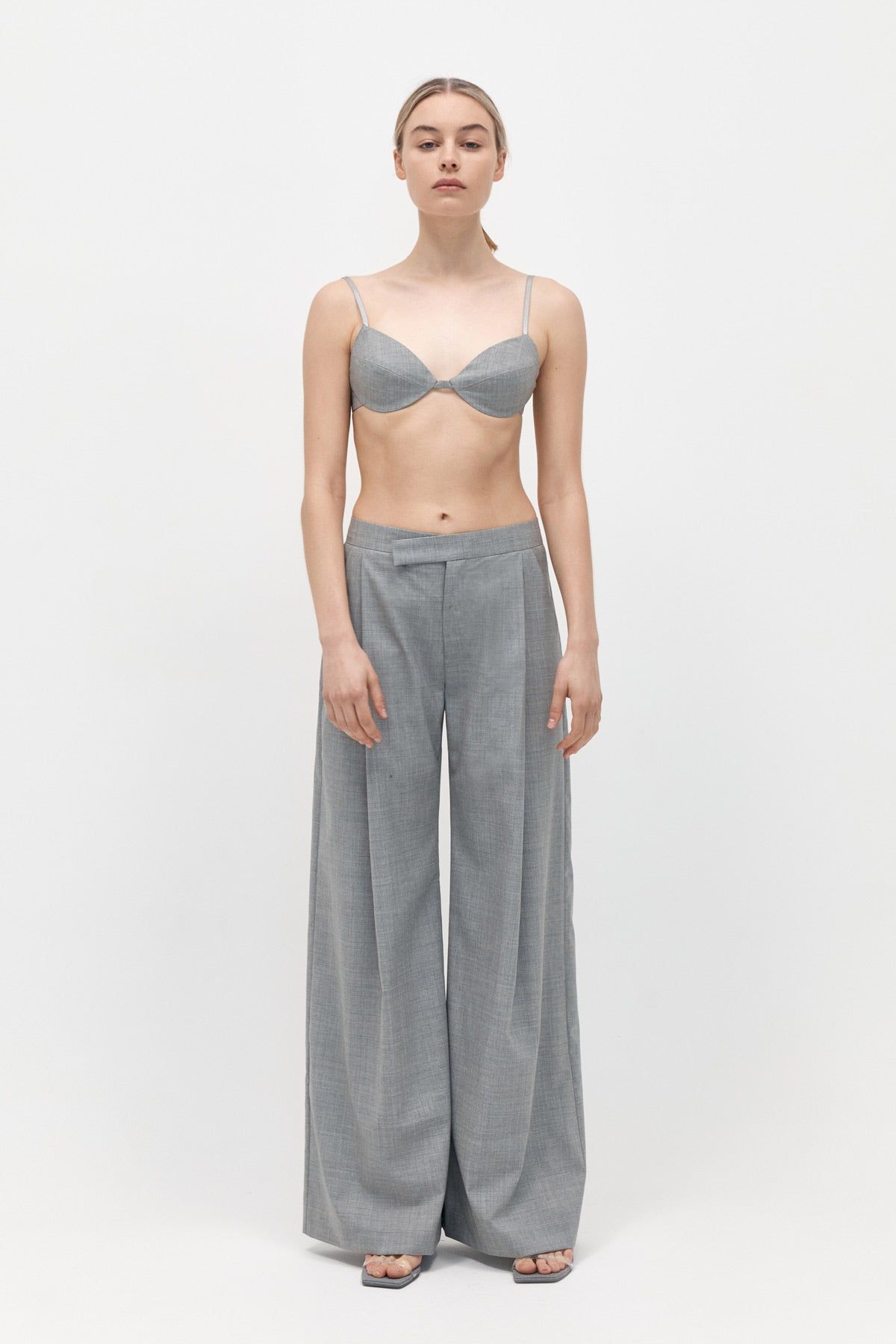 Tailored Bralette - Grey sold by St. Agni product image thumbnail 3
