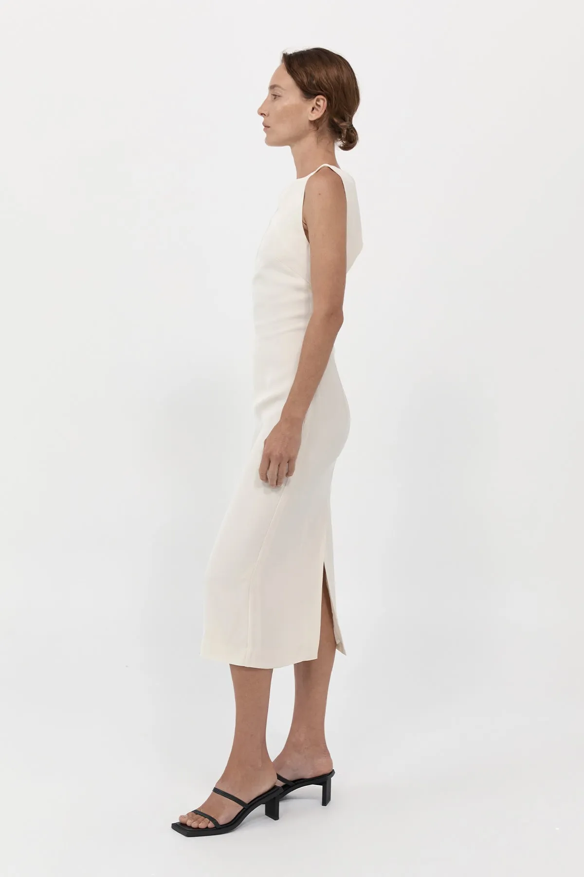 Cut Out Midi Dress - Cool White sold by St. Agni product image thumbnail 3
