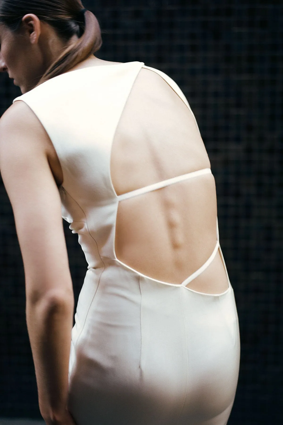 Cut Out Midi Dress - Cool White sold by St. Agni product image thumbnail 4