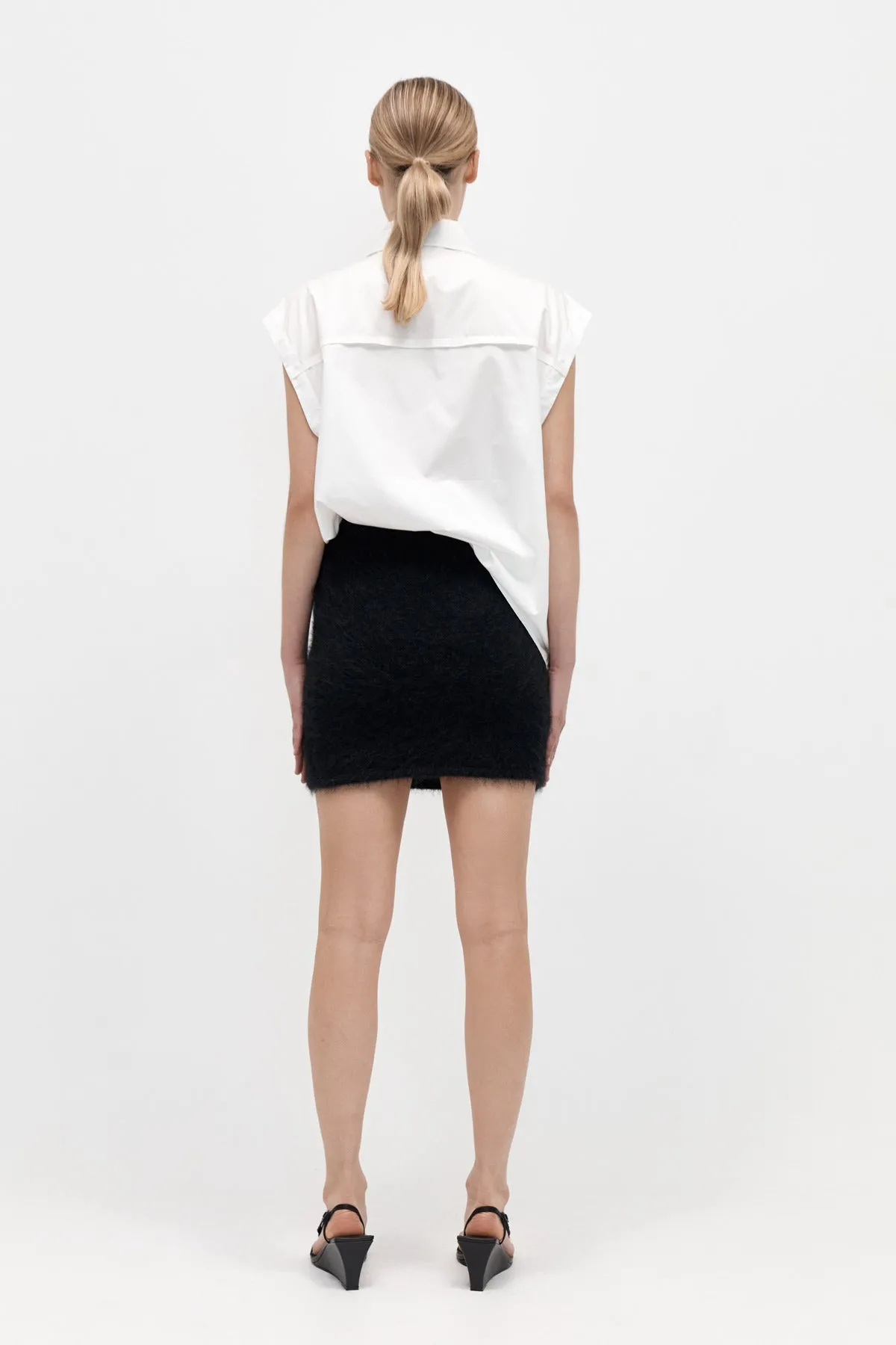 Alpaca Mini Skirt - Black sold by St. Agni product image thumbnail 3