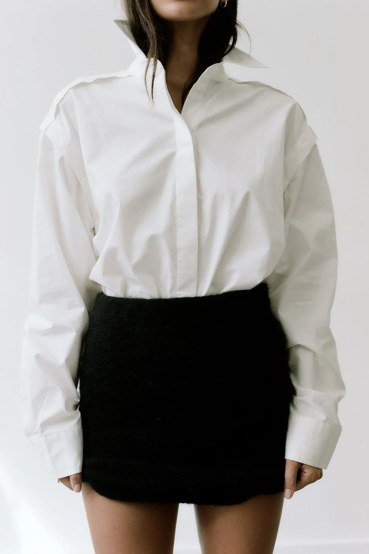 Alpaca Mini Skirt - Black sold by St. Agni product image thumbnail 4