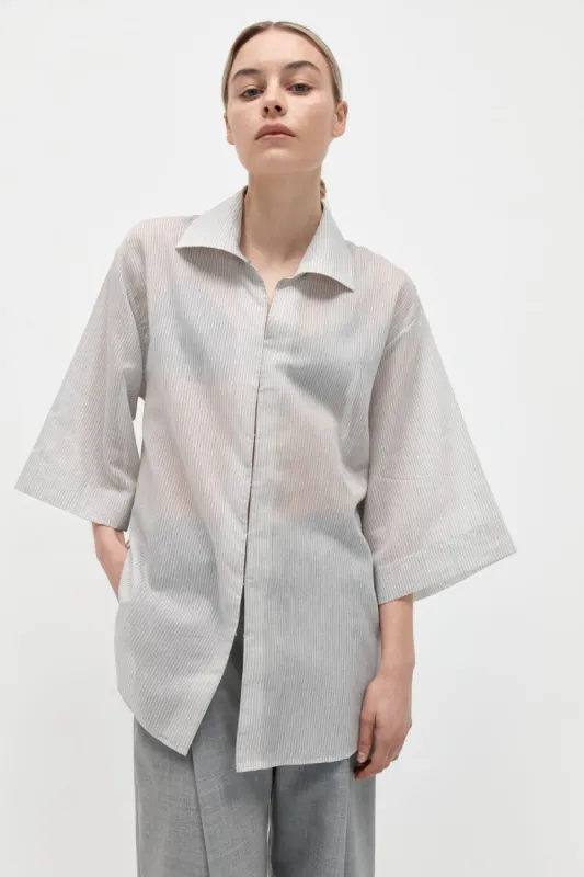 Oversized Shirt - Sheer Stripe sold by St. Agni