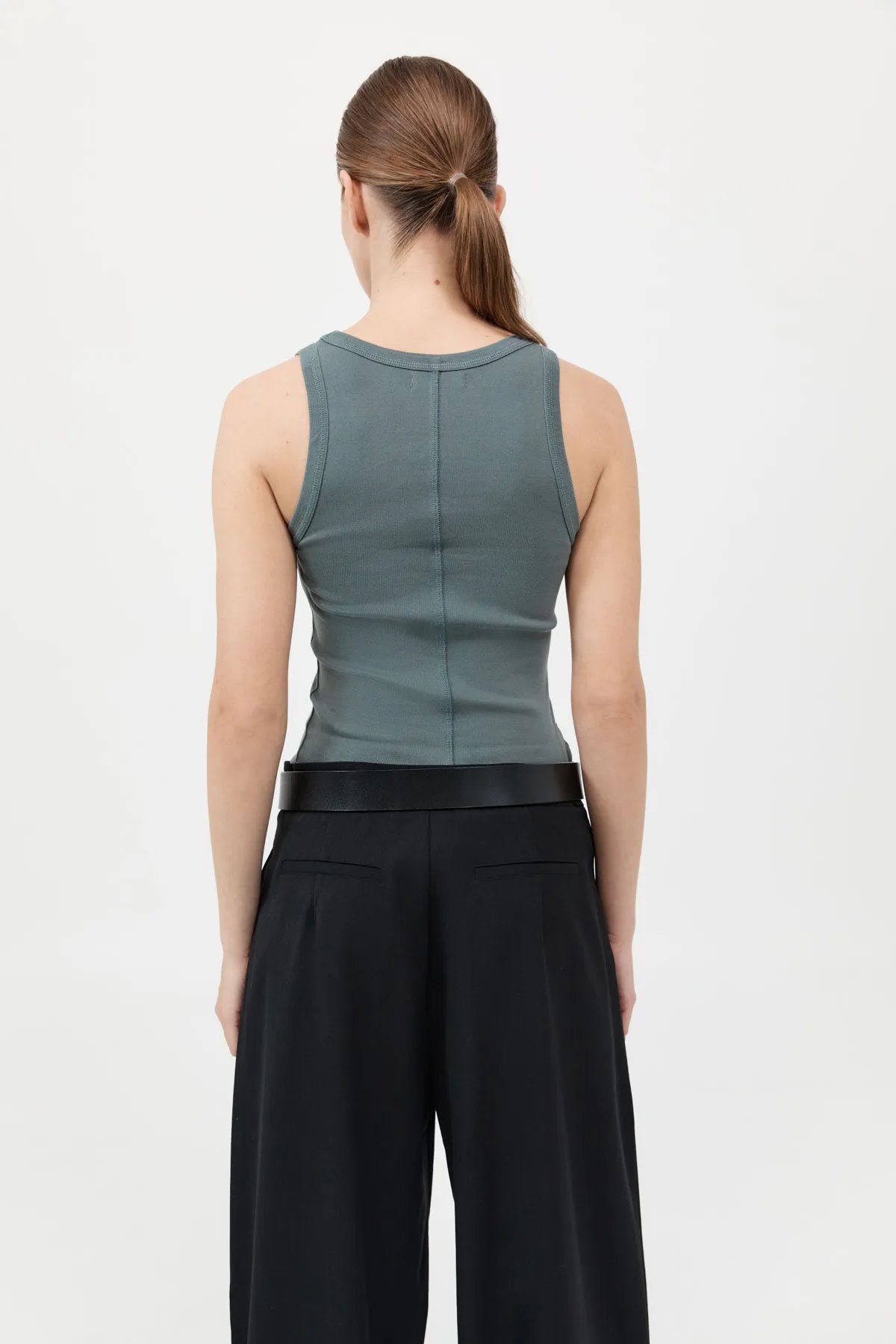 Organic Cotton Singlet - Balsam Green sold by St. Agni product image thumbnail 4