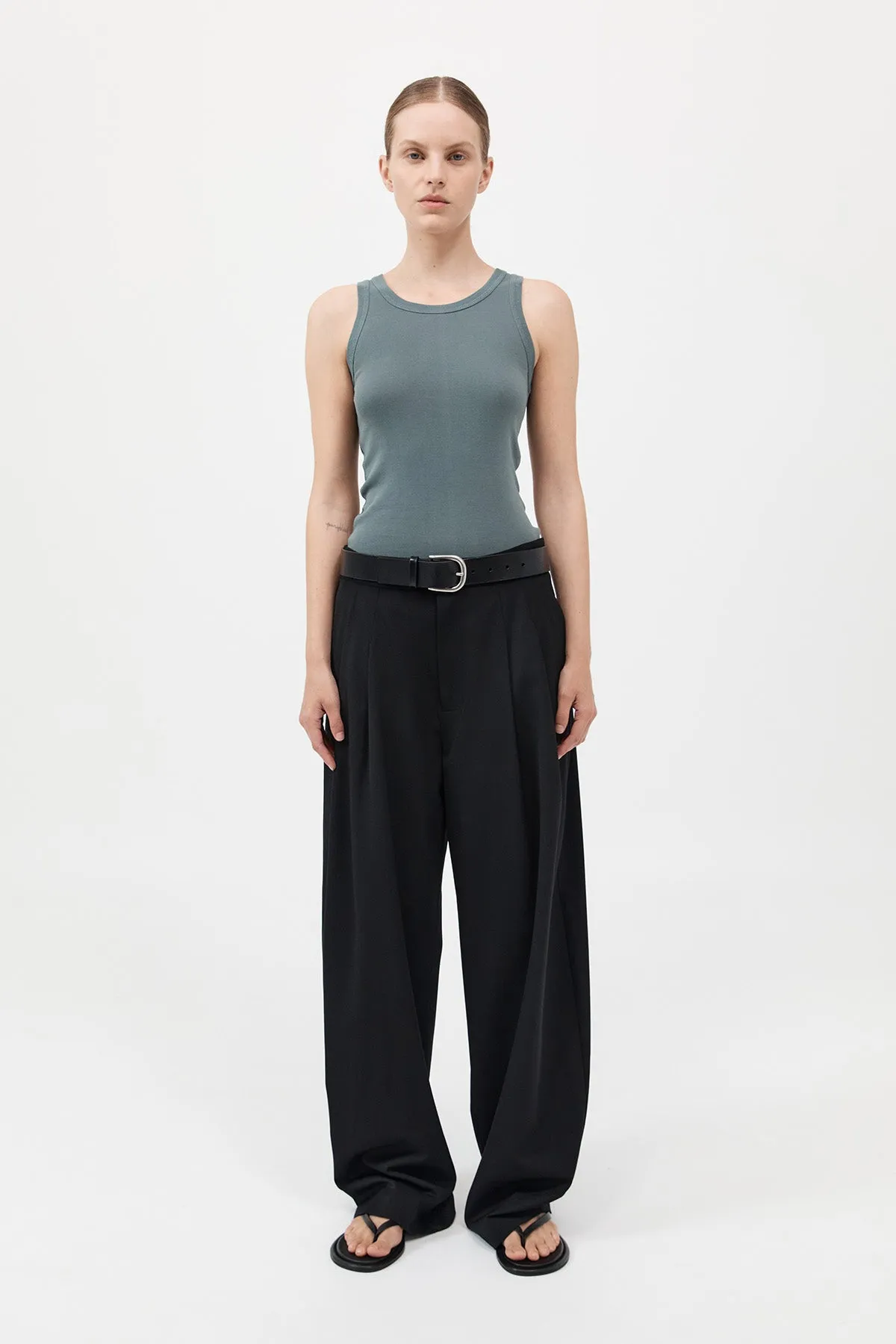 Organic Cotton Singlet - Balsam Green sold by St. Agni product image thumbnail 2