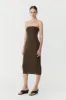 90s Strapless Knit Midi Dress - Kelp sold by St. Agni