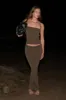 90s Strapless Knit Midi Dress - Kelp sold by St. Agni