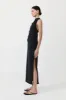 Asymm Tuck Dress - Black sold by St. Agni