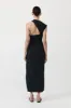 Asymm Tuck Dress - Black sold by St. Agni