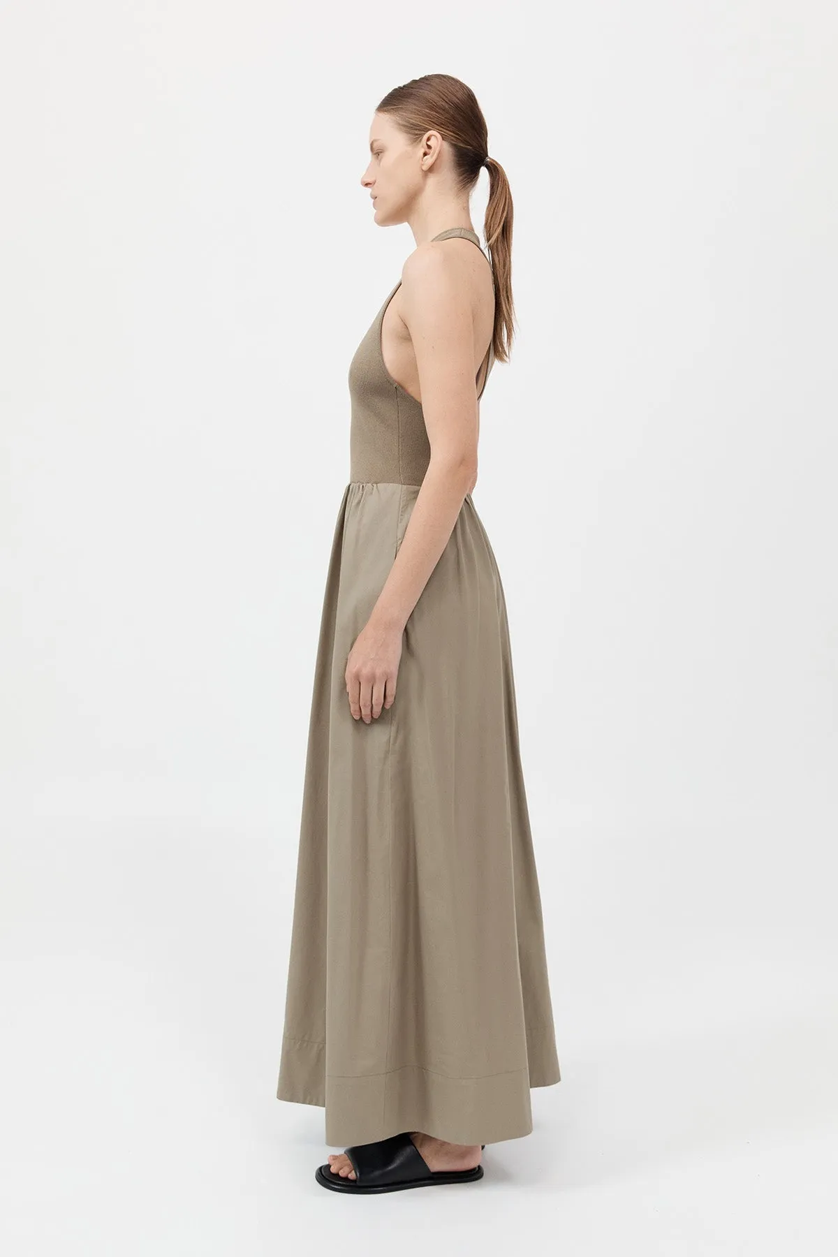 Plunge Neck Dress - Shadow sold by St. Agni product image thumbnail 3