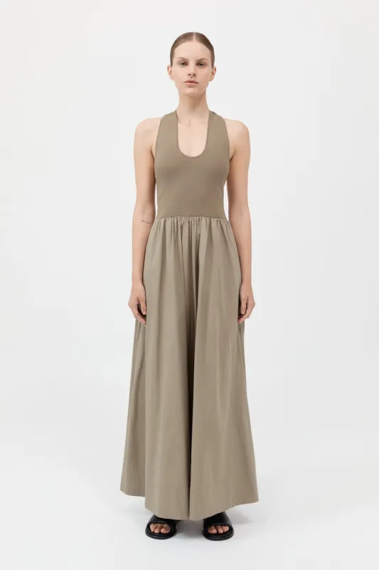 Plunge Neck Dress - Shadow sold by St. Agni
