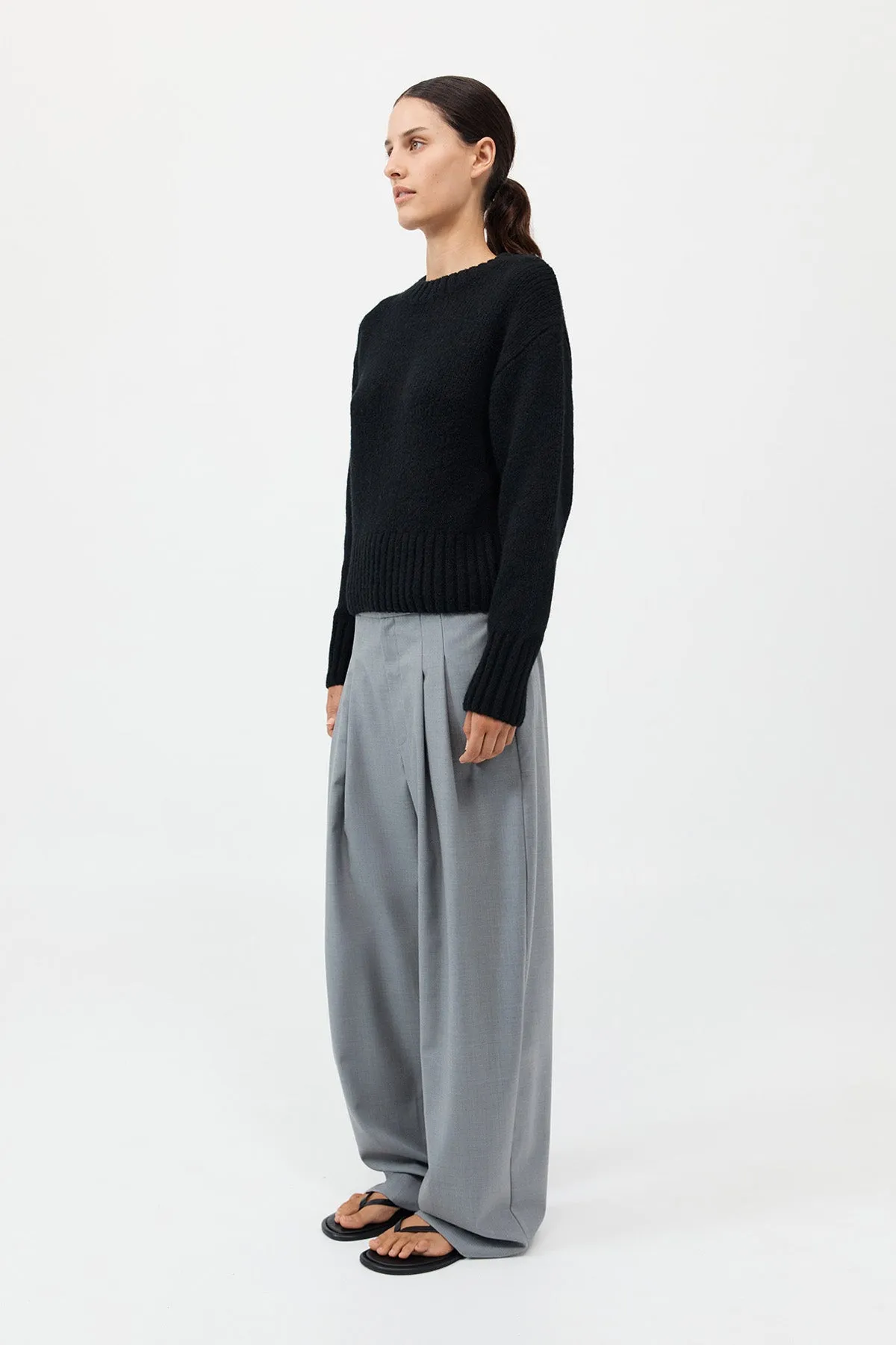 Wool Cashmere Blend Sweater - Black sold by St. Agni product image thumbnail 3