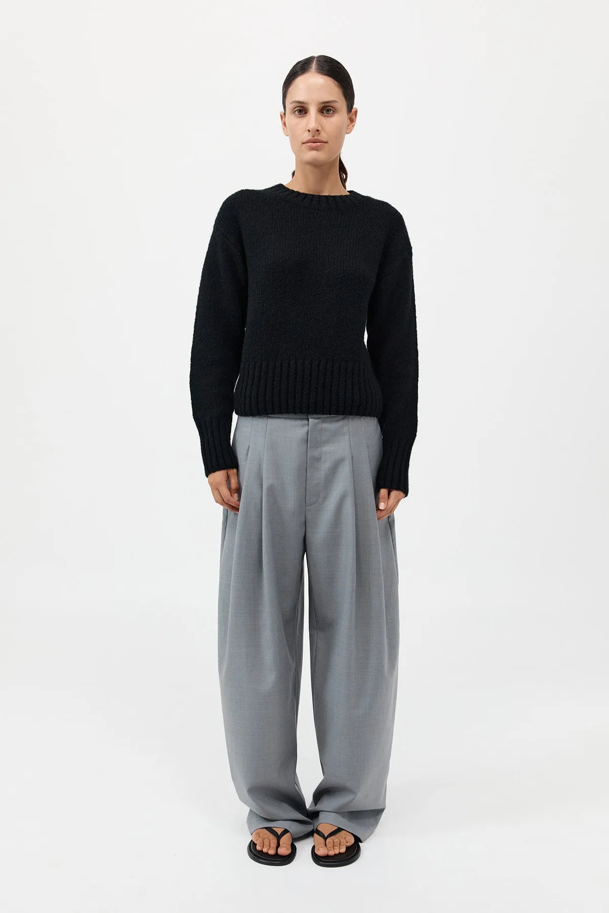 Wool Cashmere Blend Sweater - Black sold by St. Agni product image thumbnail 2