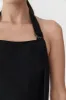 Linen Bias Maxi Dress - Black sold by St. Agni