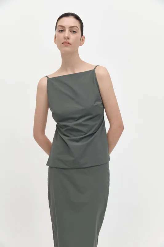 Square Neck Top - Thyme sold by St. Agni