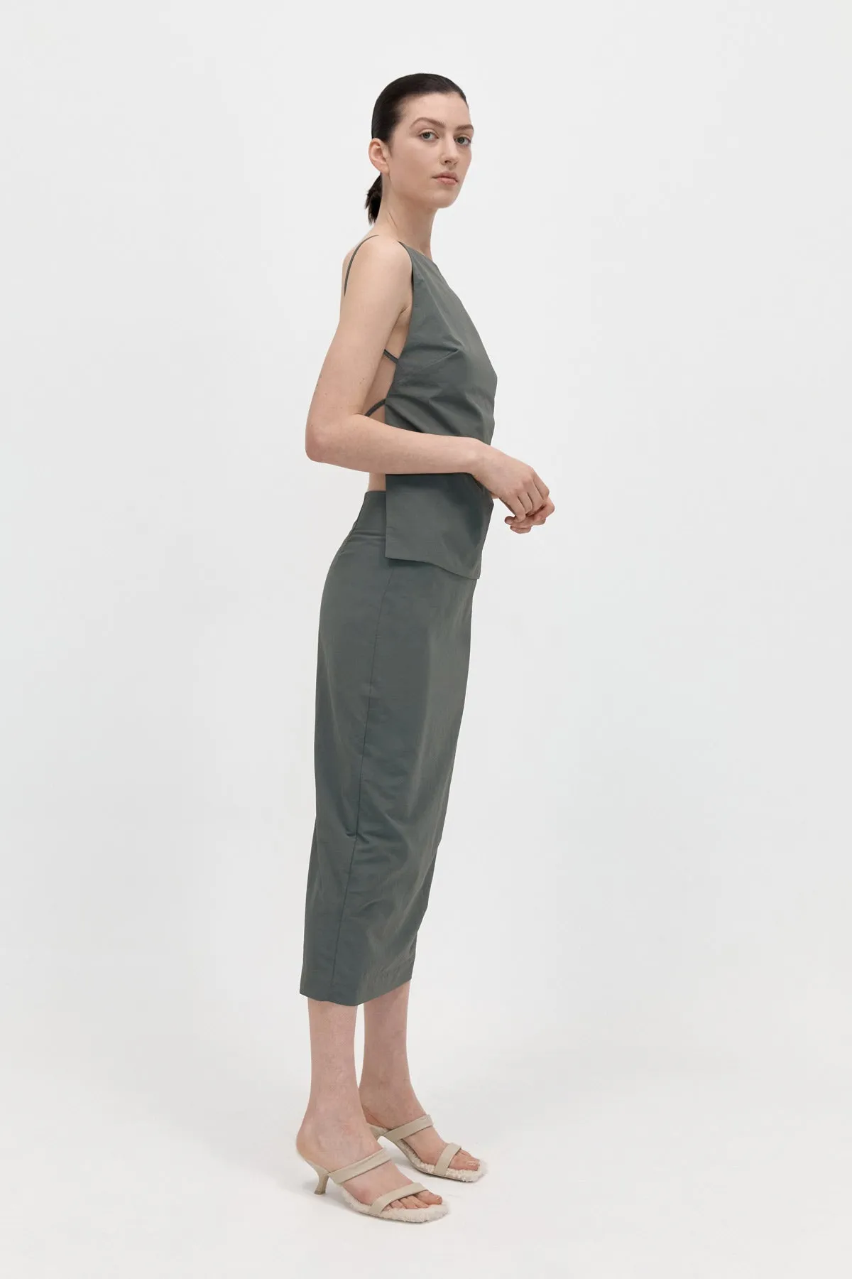 Square Neck Top - Thyme sold by St. Agni product image thumbnail 3