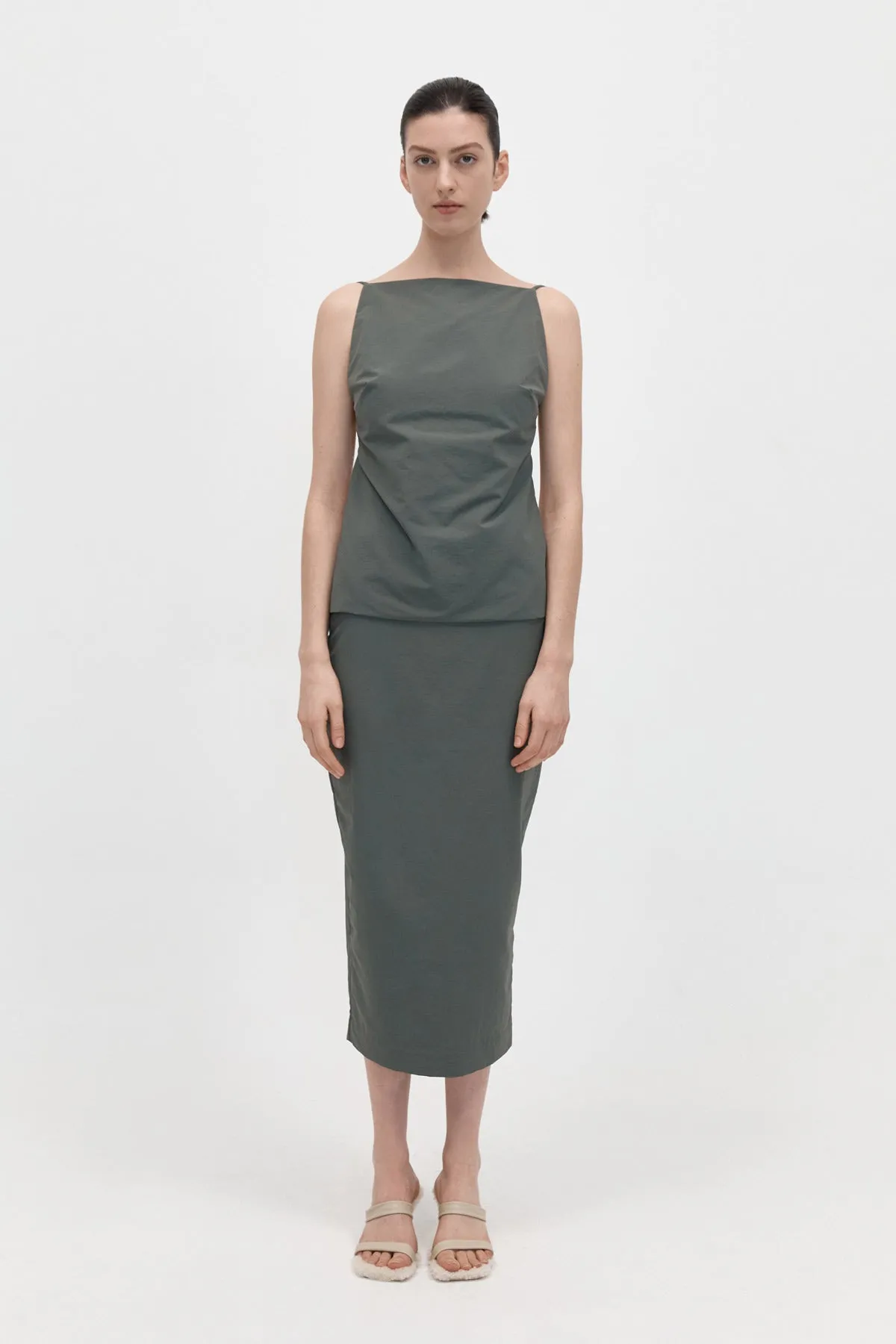 Square Neck Top - Thyme sold by St. Agni product image thumbnail 4