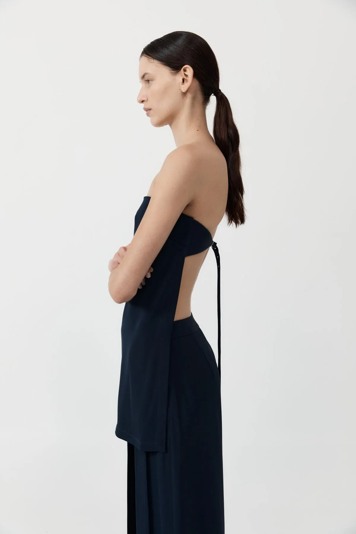 Strapless Buckle Back Top - Inkwell sold by St. Agni product image thumbnail 3