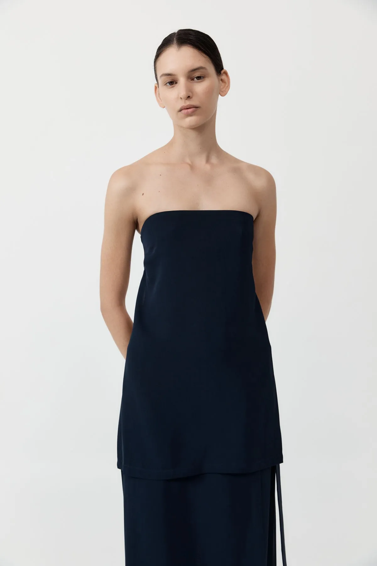 Strapless Buckle Back Top - Inkwell sold by St. Agni