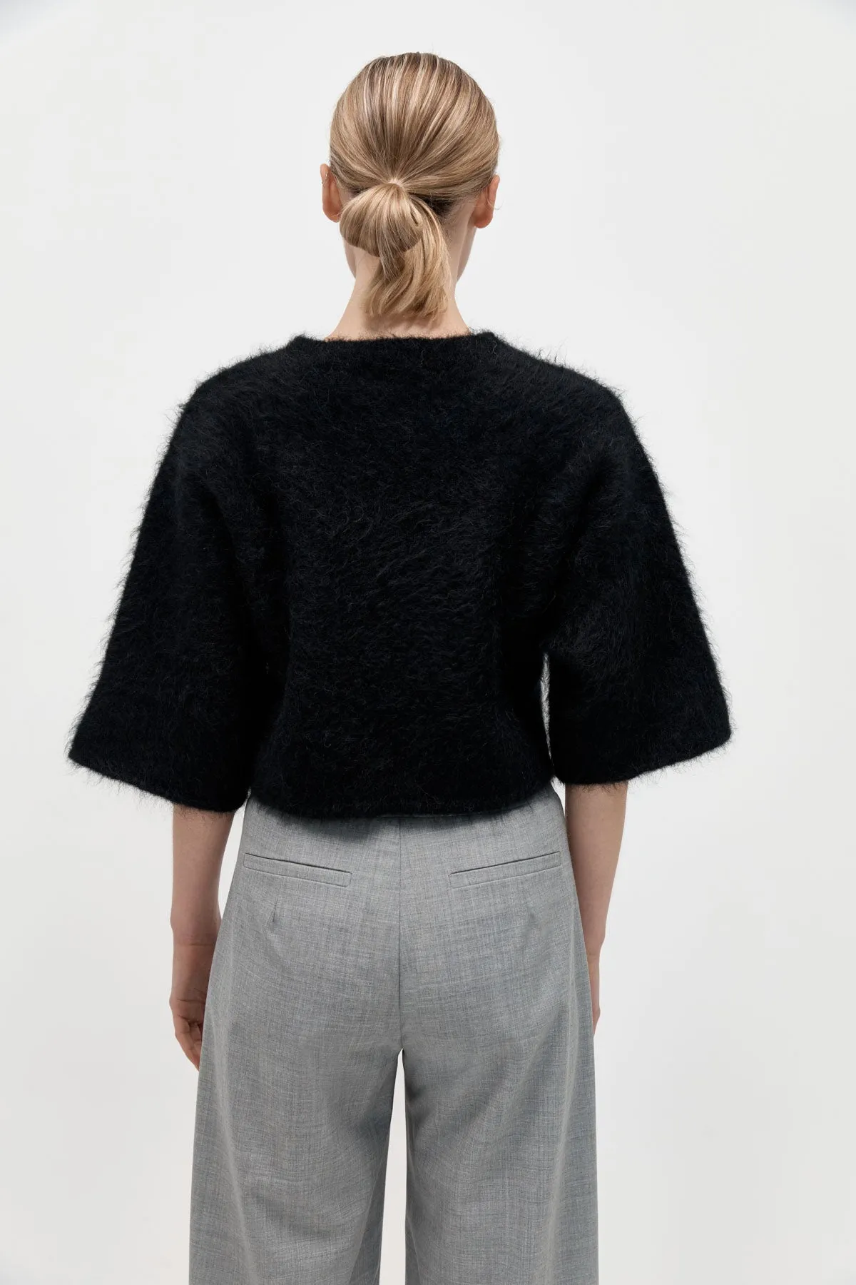 Alpaca Cropped Tee - Black sold by St. Agni product image thumbnail 4