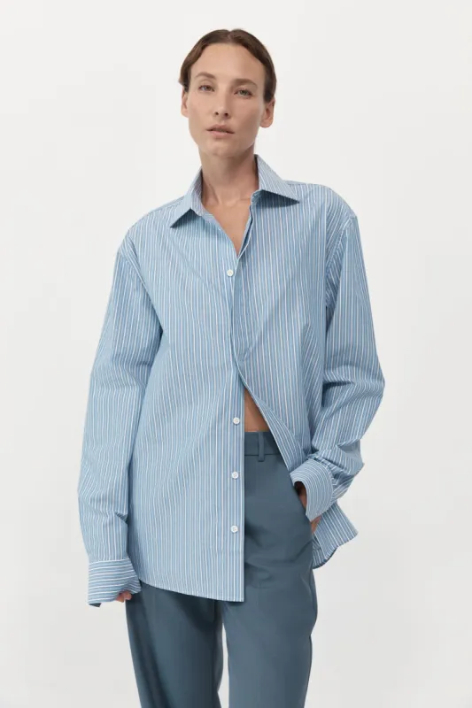 Homme Shirt - Blue Stripe sold by St. Agni