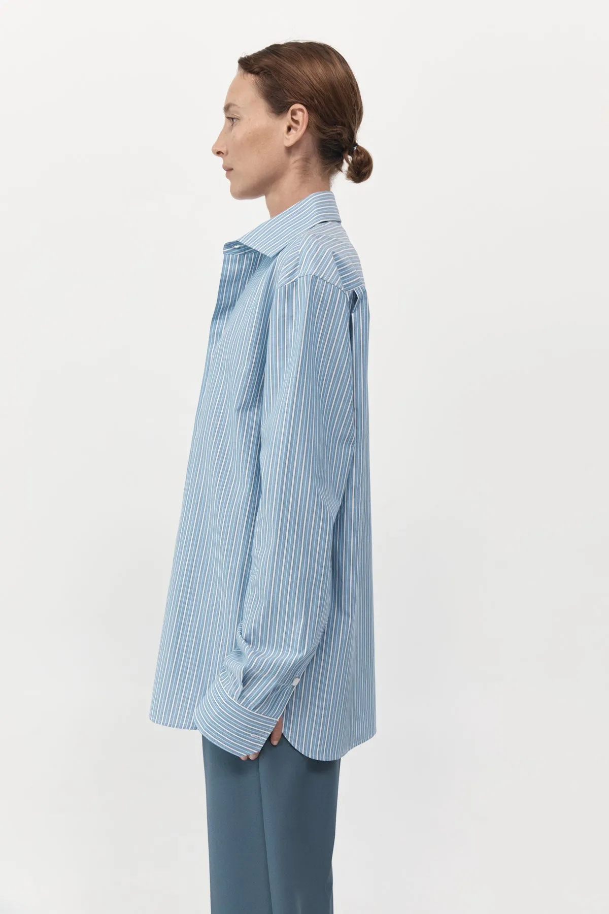 Homme Shirt - Blue Stripe sold by St. Agni product image thumbnail 2